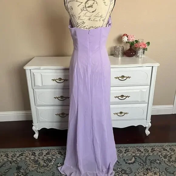Lilac evening gown - Picture 5 of 7